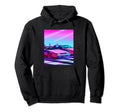 Vaporwave Car Synthwave City Vaporwave Hoodie - Trendy Graphic Men Women - T-Shirt, Sweatshirt, Hoodie