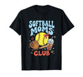 Softball Moms Club Coquette Bow Gameday T-Shirt - Aesthetic Graphic Unisex - T-Shirt, Sweatshirt, Hoodie