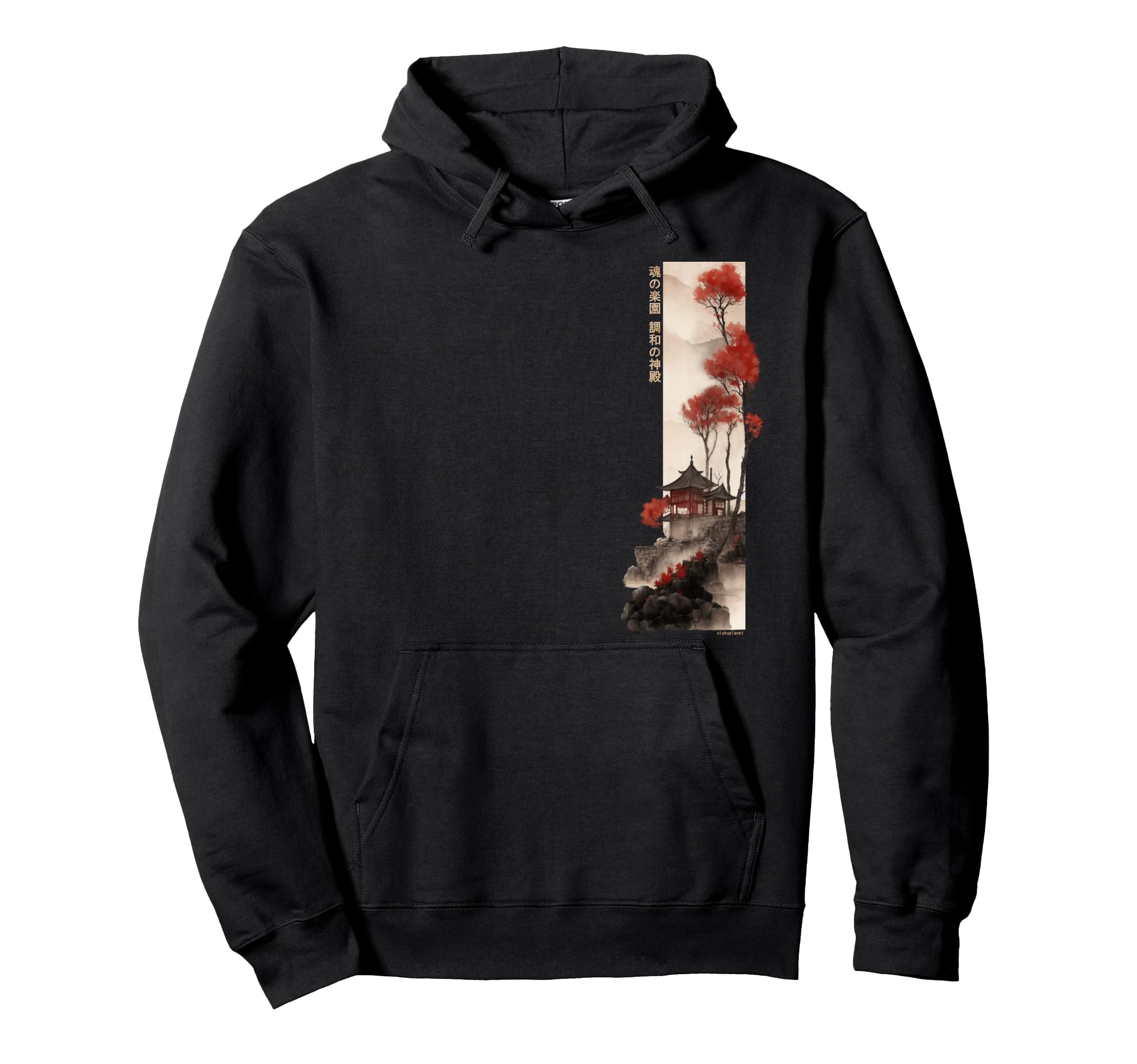 Japanese Temple Vaporwave Japan Hoodie - Casual Everyday Wear for Adults - T-Shirt, Sweatshirt, Hoodie