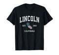 Lincoln California Ca American Flag Sports T-Shirt - Trendy Graphic Unisex - T-Shirt, Sweatshirt, Hoodie