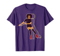 Womens Roller Skating Afro 70S 80S T-Shirt - Streetwear Style for Adults - T-Shirt, Sweatshirt, Hoodie