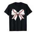 Baseball Bow Funny Baseball Mom T-Shirt - Fun Novelty Design for Adults - T-Shirt, Sweatshirt, Hoodie