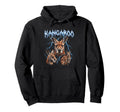Kangaroo 90S Heavy Metal Kangaroo Hoodie - Aesthetic Graphic for Adults - T-Shirt, Sweatshirt, Hoodie