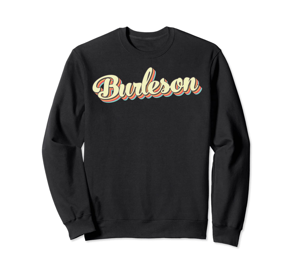 Burleson Art Baseball Font Sweatshirt - Minimalist Print Men Women - T-Shirt, Sweatshirt, Hoodie