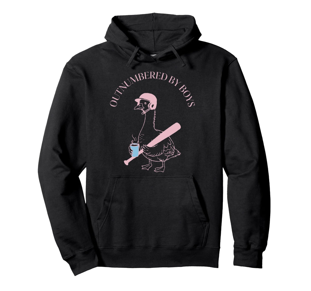 Mom Goose Mothers Day Outnumbered Hoodie - Trendy Graphic Men Women - T-Shirt, Sweatshirt, Hoodie