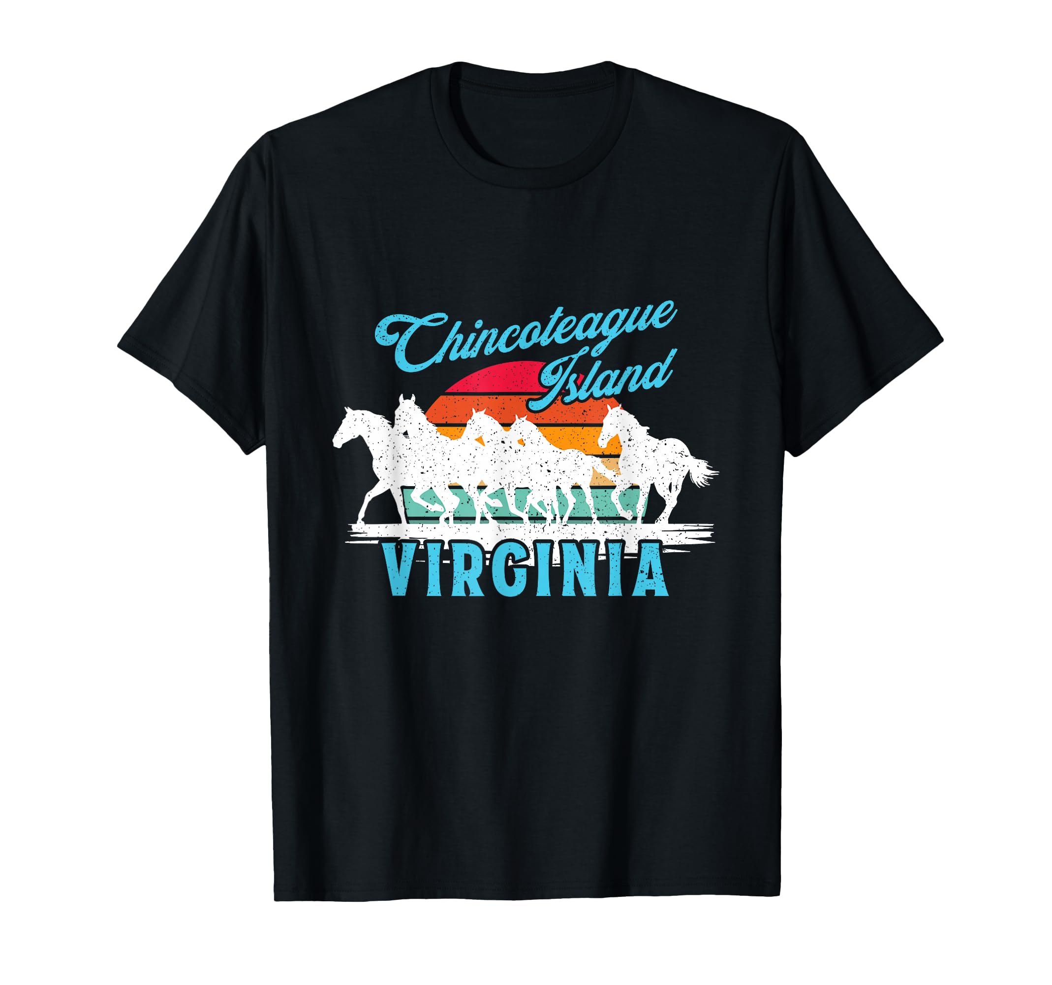 Chincoteague Island Wild Horses Virginia T-Shirt - Unique Graphic Unisex - T-Shirt, Sweatshirt, Hoodie