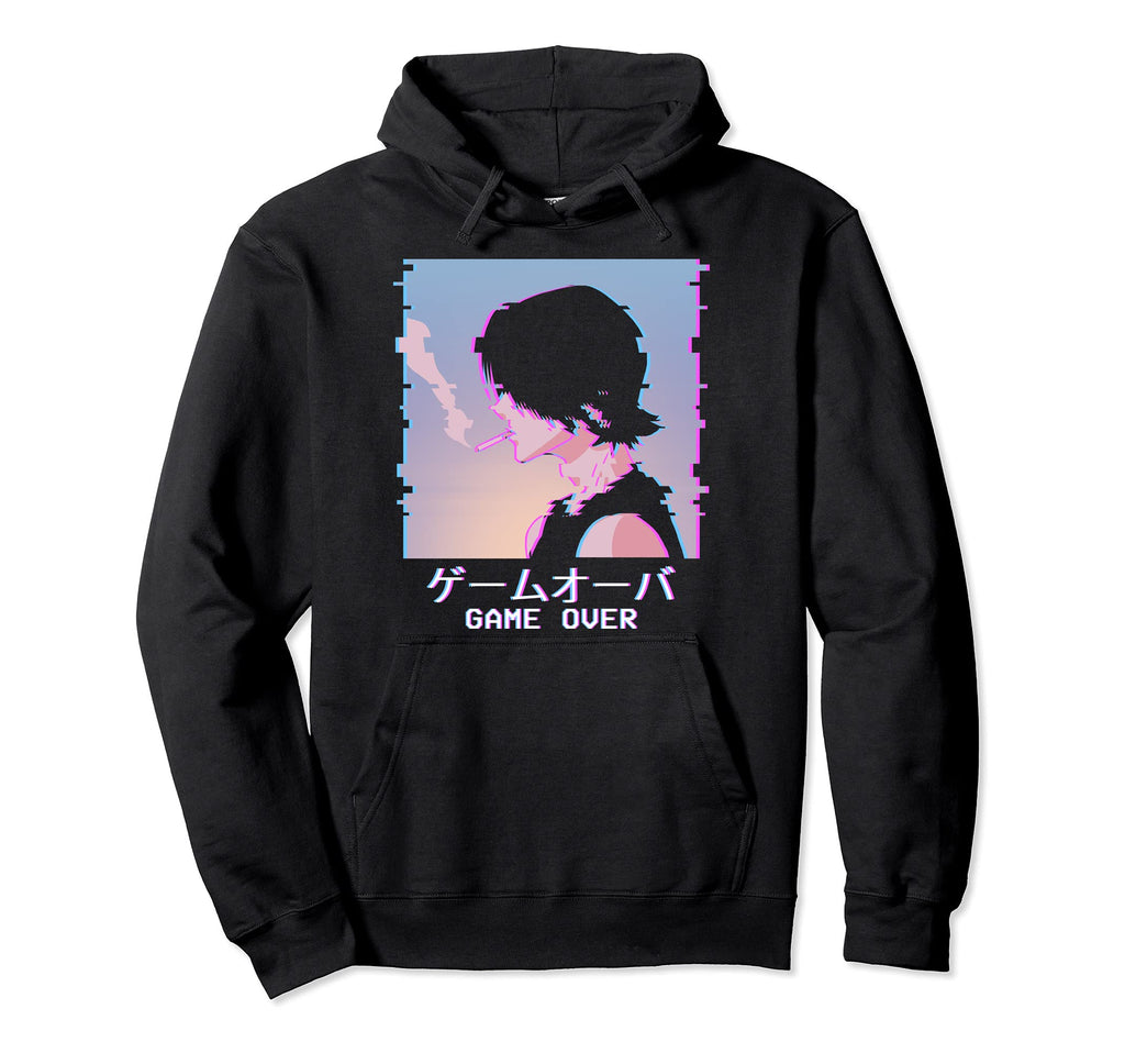 Japanese Vaporwave Aesthetic Anime Lofi Hoodie - Streetwear Style Unisex - T-Shirt, Sweatshirt, Hoodie