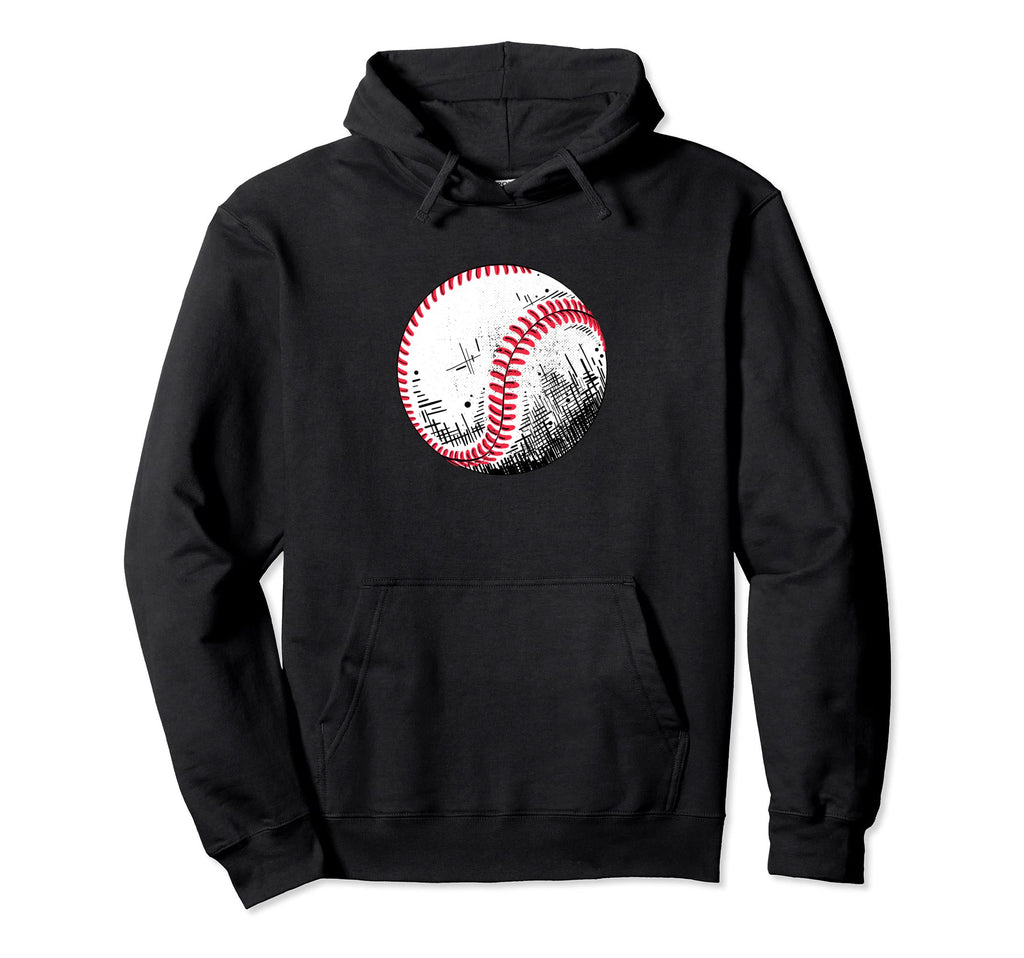 Baseball Player Ball Sports Fans Hoodie - Fun Novelty Design for Adults - T-Shirt, Sweatshirt, Hoodie