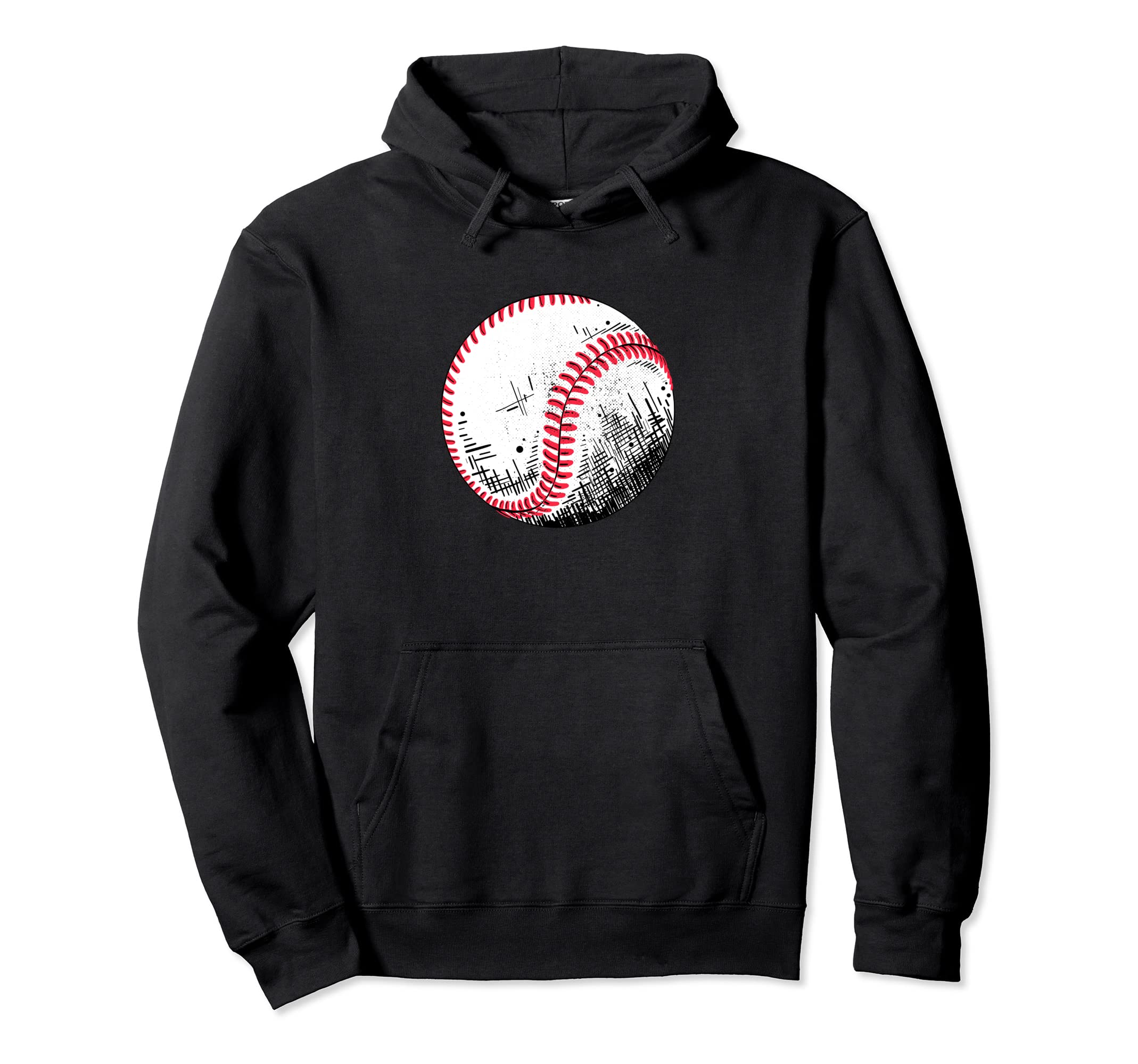 Baseball Player Ball Sports Fans Hoodie - Fun Novelty Design for Adults - T-Shirt, Sweatshirt, Hoodie