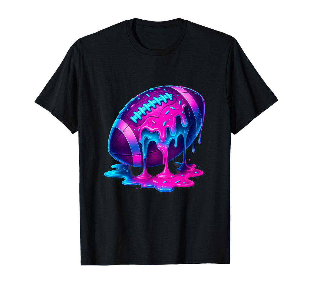 Football Drip Ice Cream Lineman Wr T-Shirt - Fun Novelty Design Men Women - T-Shirt, Sweatshirt, Hoodie