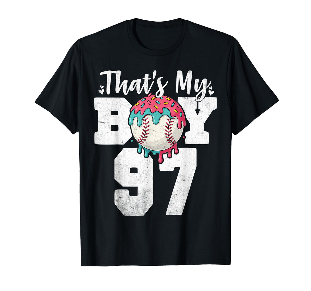 Thats My Baseball 97 Number Mom Dad T-Shirt - Minimalist Print for Adults - T-Shirt, Sweatshirt, Hoodie