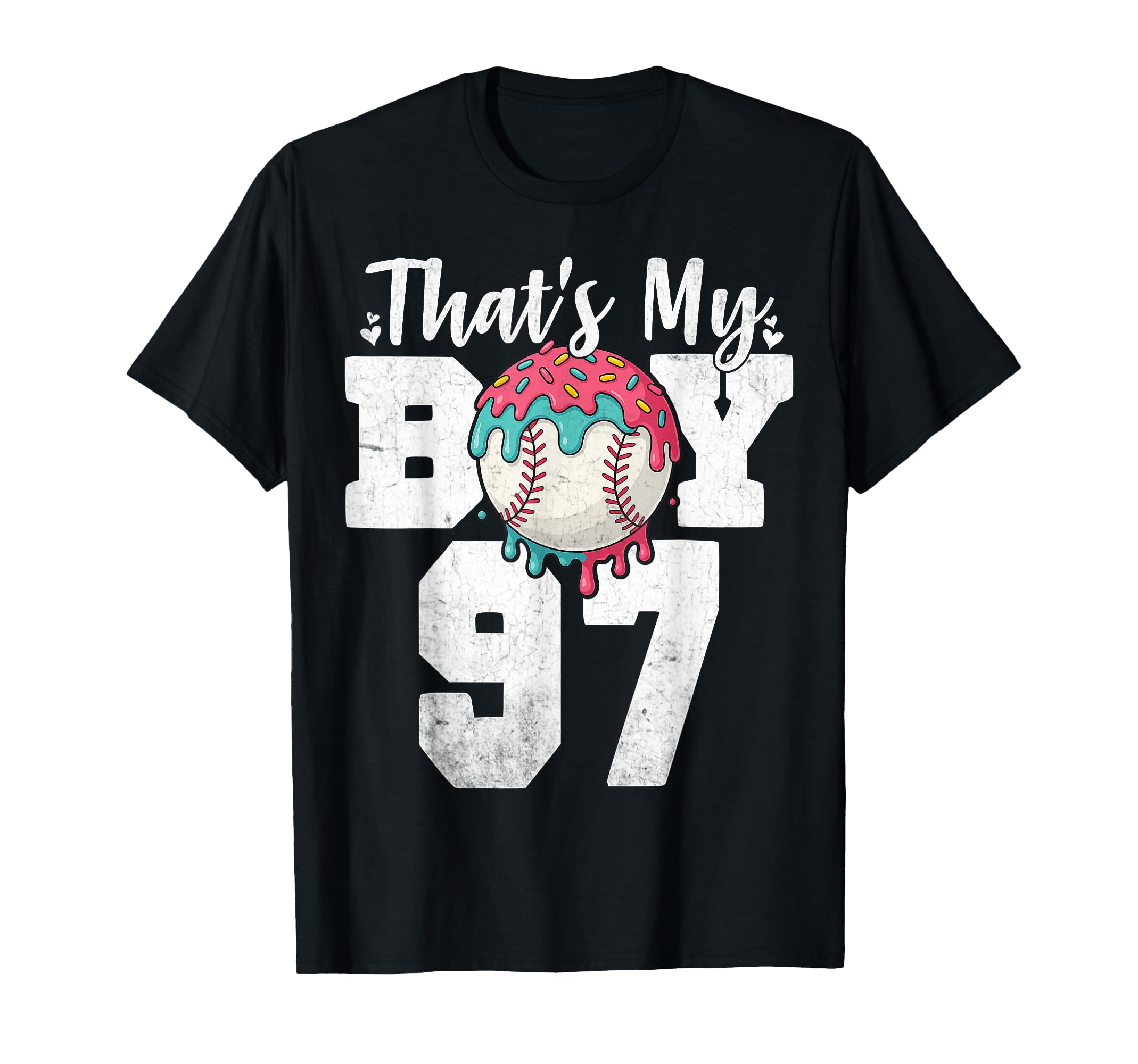 Thats My Baseball 97 Number Mom Dad T-Shirt - Minimalist Print for Adults - T-Shirt, Sweatshirt, Hoodie