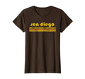 San Diego Three Stripe Weathered T-Shirt - Minimalist Print Unisex - T-Shirt, Sweatshirt, Hoodie