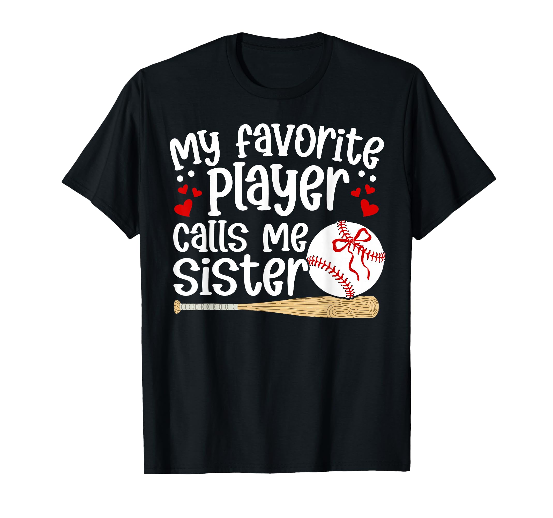 Baseball Sister Baseball Player T-Shirt - Aesthetic Graphic for Adults - T-Shirt, Sweatshirt, Hoodie