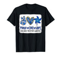 Peace Love Hope Pinwheel Blue T-Shirt - Fun Novelty Design for Adults - T-Shirt, Sweatshirt, Hoodie