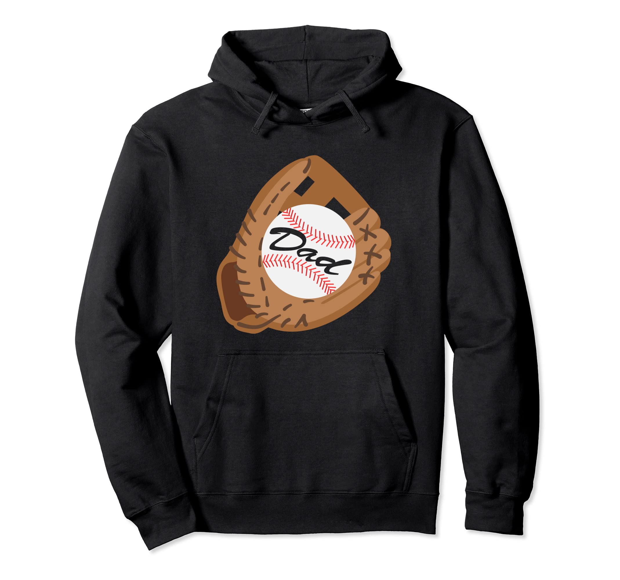 Fathers Day Baseball Dad Sport Lover Hoodie - Custom Art Print Men Women - T-Shirt, Sweatshirt, Hoodie