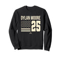 Dylan Moore Flag Baseball Sweatshirt - Fun Novelty Design Men Women - T-Shirt, Sweatshirt, Hoodie