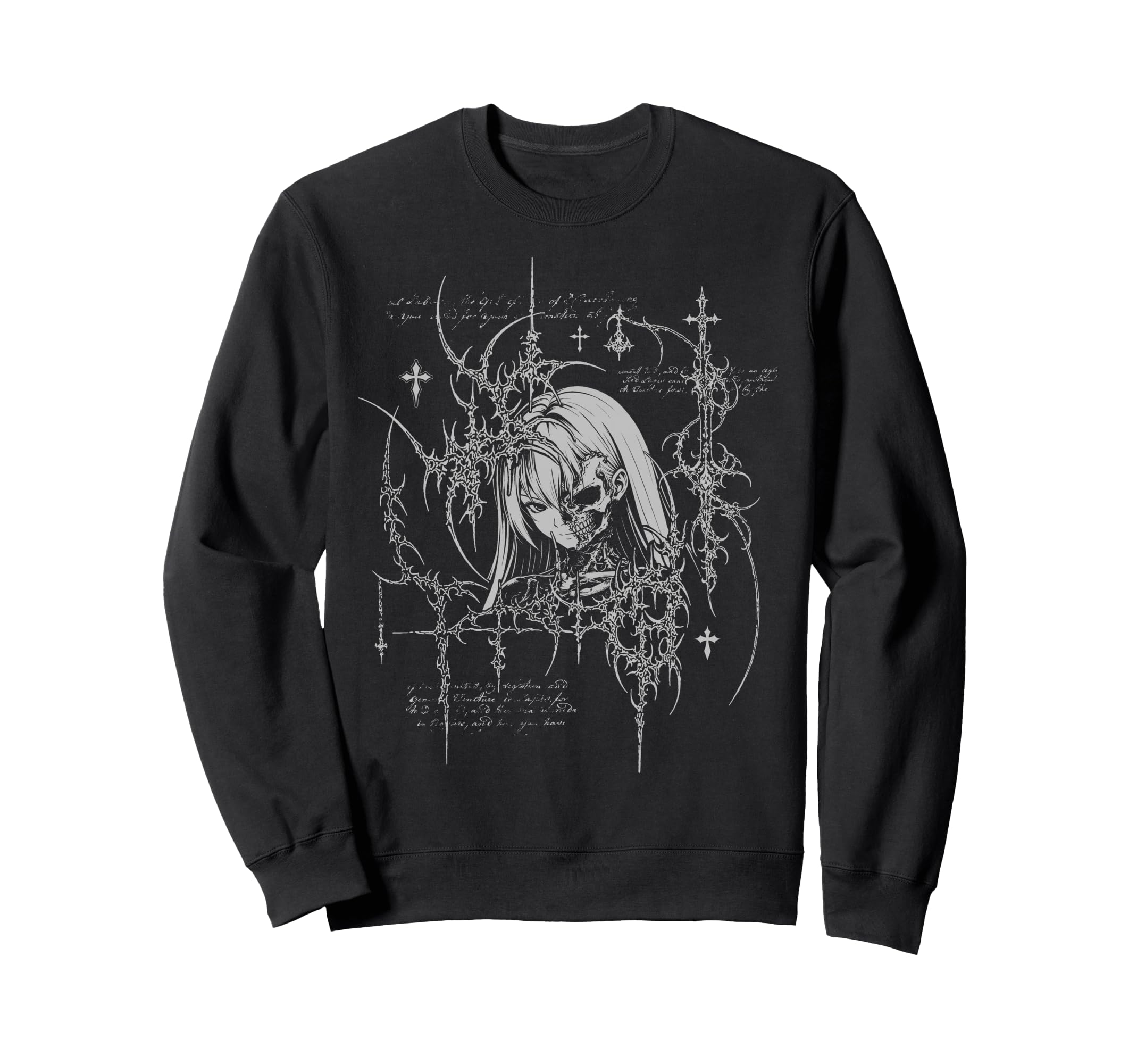 Y2K Grunge Anime Goth Alt Sweatshirt - Casual Everyday Wear Unisex - T-Shirt, Sweatshirt, Hoodie