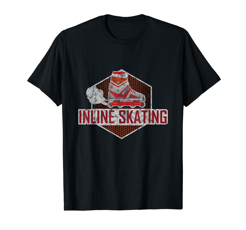 Inline Skating Distressed Roller Skates T-Shirt - Aesthetic Graphic Unisex - T-Shirt, Sweatshirt, Hoodie