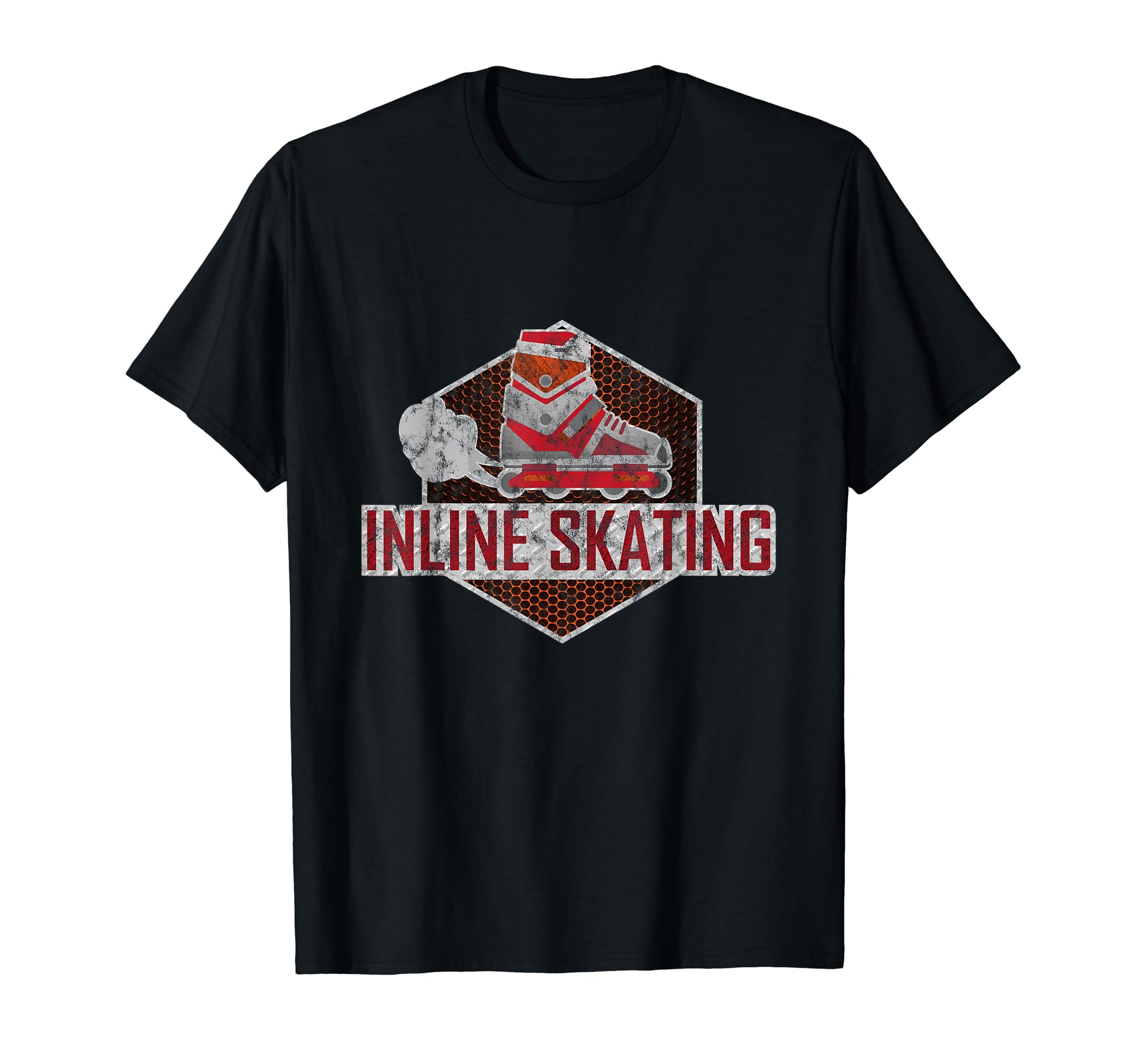 Inline Skating Distressed Roller Skates T-Shirt - Aesthetic Graphic Unisex - T-Shirt, Sweatshirt, Hoodie