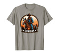 Black Cowboy Sunset T-Shirt - Graphic Print for Adults - T-Shirt, Sweatshirt, Hoodie