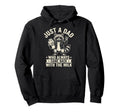 Funny Raccoon Just Dad Funny Fathers Day Hoodie - Graphic Print for Adults - T-Shirt, Sweatshirt, Hoodie