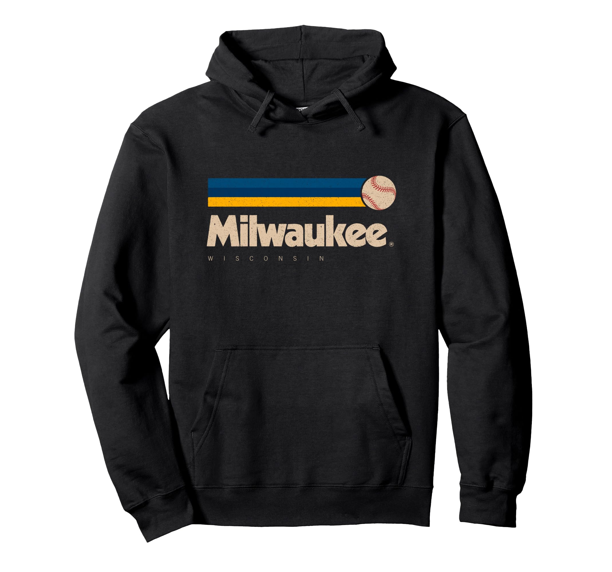 Milwaukee Baseball Softball Wisconsin Hoodie - Unique Graphic Unisex - T-Shirt, Sweatshirt, Hoodie