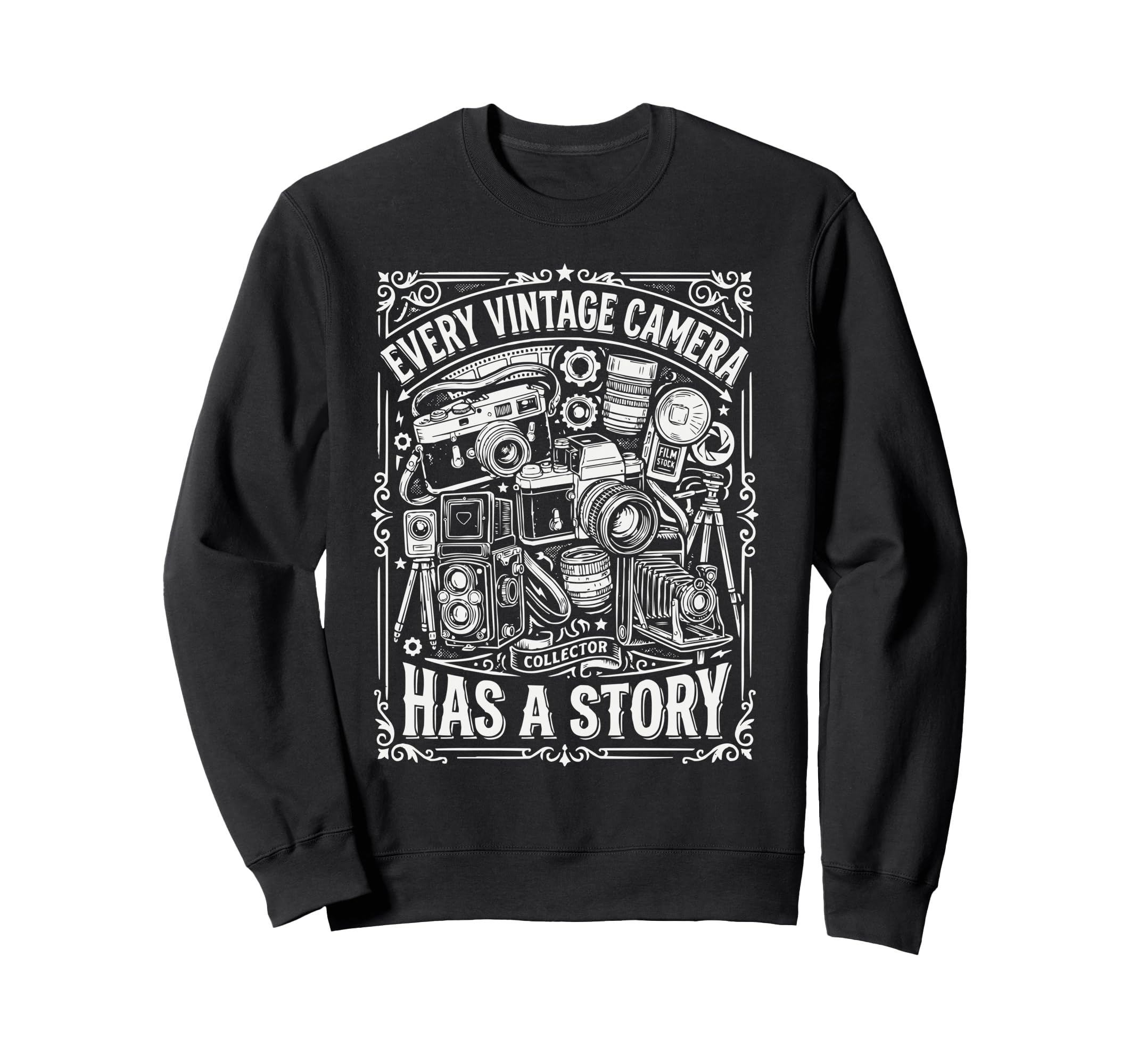 Camera Collector Photography Sweatshirt - Casual Everyday Wear Men Women - T-Shirt, Sweatshirt, Hoodie