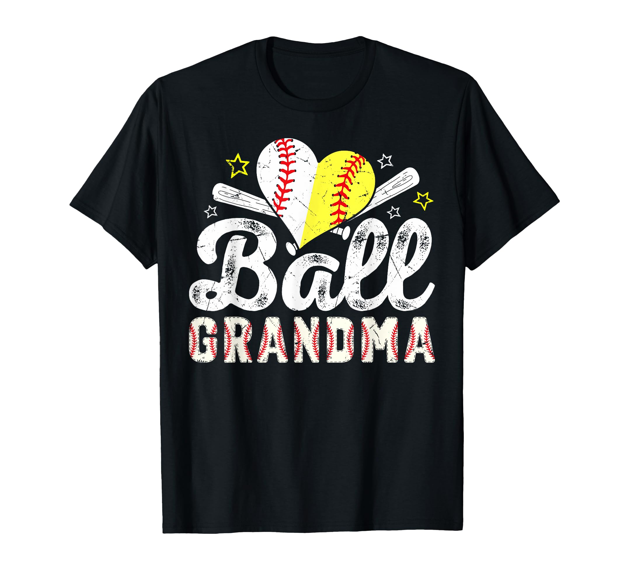 Ball Grandma Baseball Softball T-Shirt - Casual Everyday Wear Men Women - T-Shirt, Sweatshirt, Hoodie