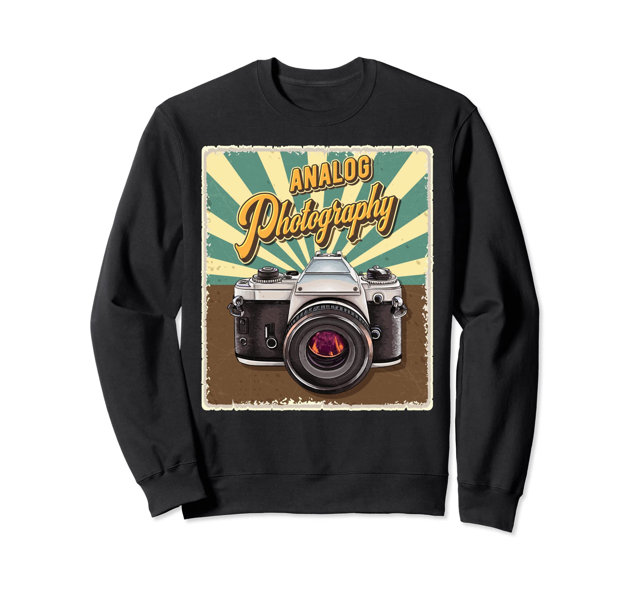 Nostalgia Analog Photography Camera Sweatshirt - Minimalist Print Unisex - T-Shirt, Sweatshirt, Hoodie