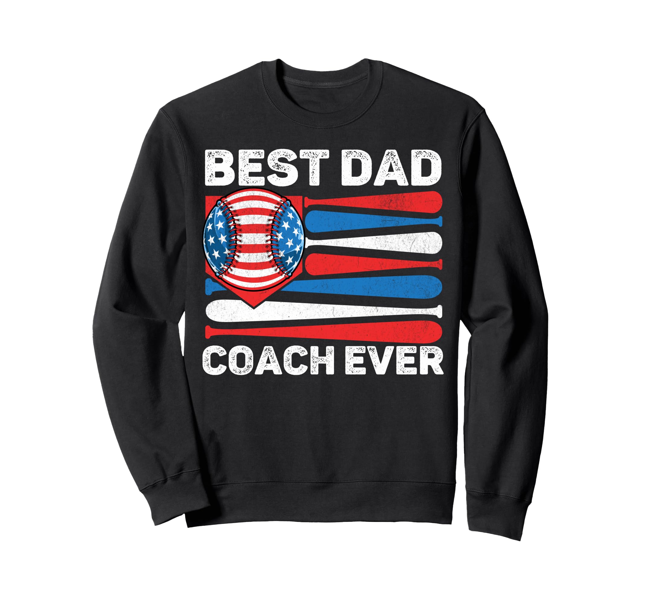 Best Dad Coach Ever Baseball Dad Sweatshirt - Trendy Graphic Unisex - T-Shirt, Sweatshirt, Hoodie