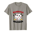 Baseball Brother Groovy Smile Face T-Shirt - Graphic Print for Adults - T-Shirt, Sweatshirt, Hoodie