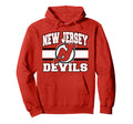 New Jersey Devils Stripe Red Hoodie - Casual Everyday Wear Unisex - T-Shirt, Sweatshirt, Hoodie