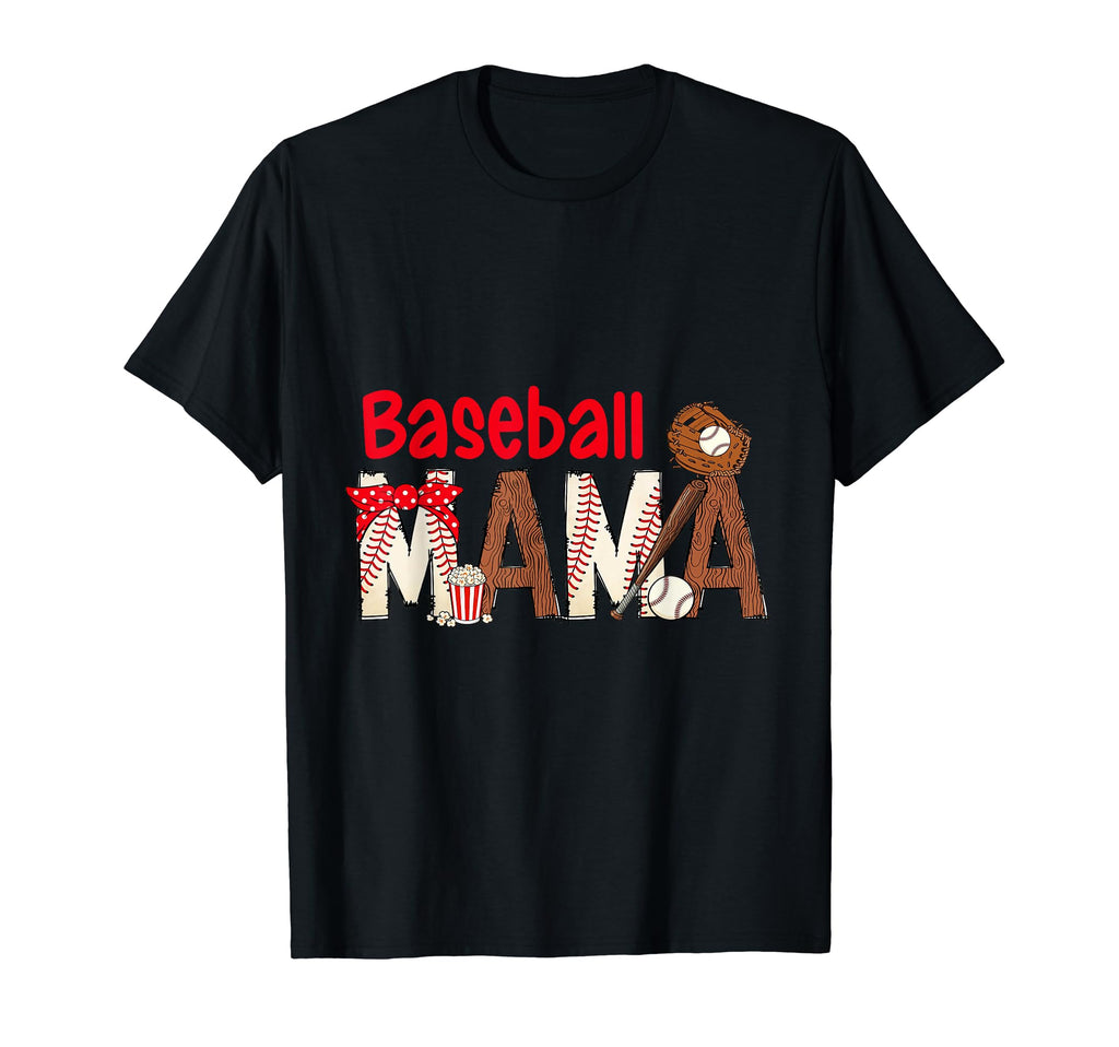 Baseball Mama Mommy Sport T-Shirt - Novelty Apparel Unisex - T-Shirt, Sweatshirt, Hoodie