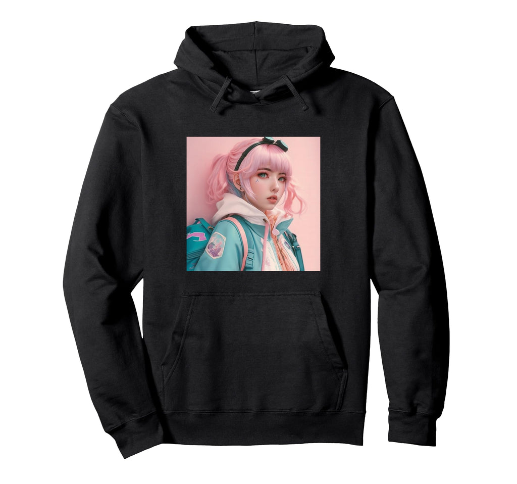 Japanese Vaporwave Anime Hoodie - Fun Novelty Design Unisex - T-Shirt, Sweatshirt, Hoodie