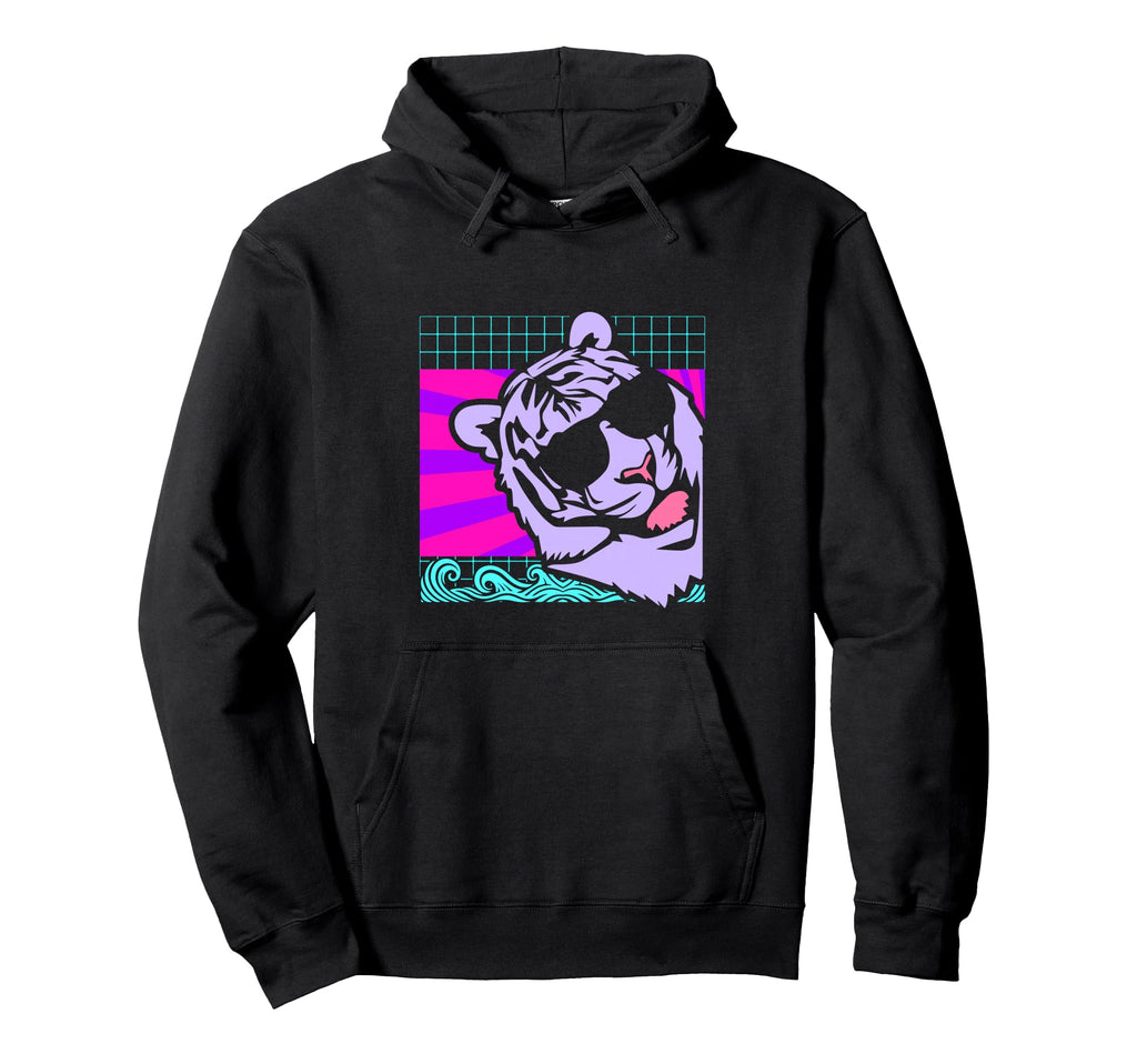 Aesthetic Vaporwave Outfits Lion Hoodie - Casual Everyday Wear Men Women - T-Shirt, Sweatshirt, Hoodie