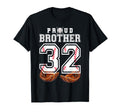 Proud Brother Baseball Player Number T-Shirt - Fun Novelty Design Unisex - T-Shirt, Sweatshirt, Hoodie