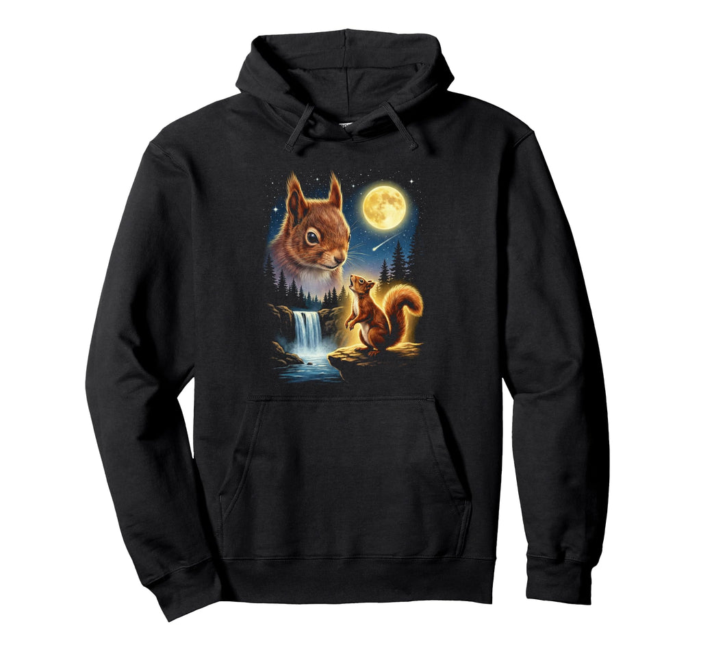 Squirrel Howling To Moon Meme Funny 90S Hoodie - Trendy Graphic Men Women - T-Shirt, Sweatshirt, Hoodie