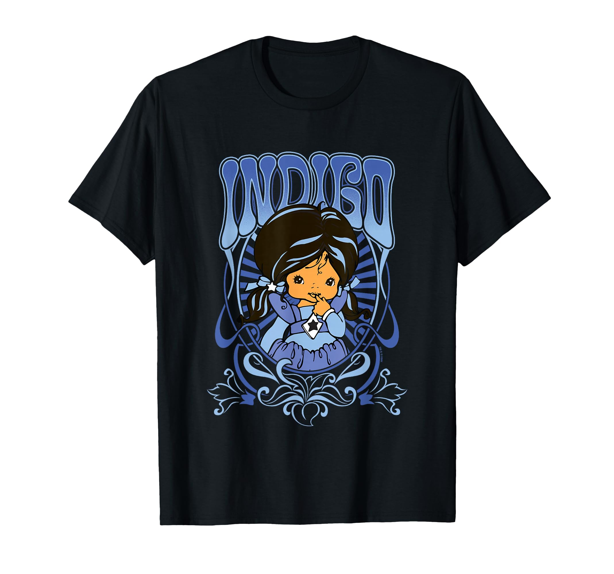 Rainbow Brite Indigo Nouveau T-Shirt - Casual Everyday Wear Men Women - T-Shirt, Sweatshirt, Hoodie