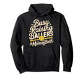 Busy Raising Ballers Mom Both Softball Hoodie - Streetwear Style Men Women - T-Shirt, Sweatshirt, Hoodie