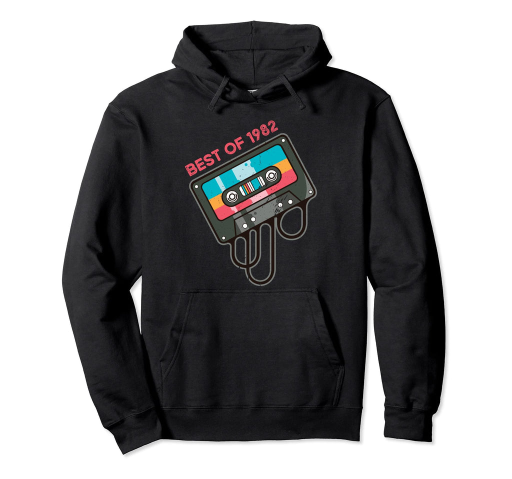 40Th Birthday Best 1982 Music Tees Hoodie - Aesthetic Graphic for Adults - T-Shirt, Sweatshirt, Hoodie