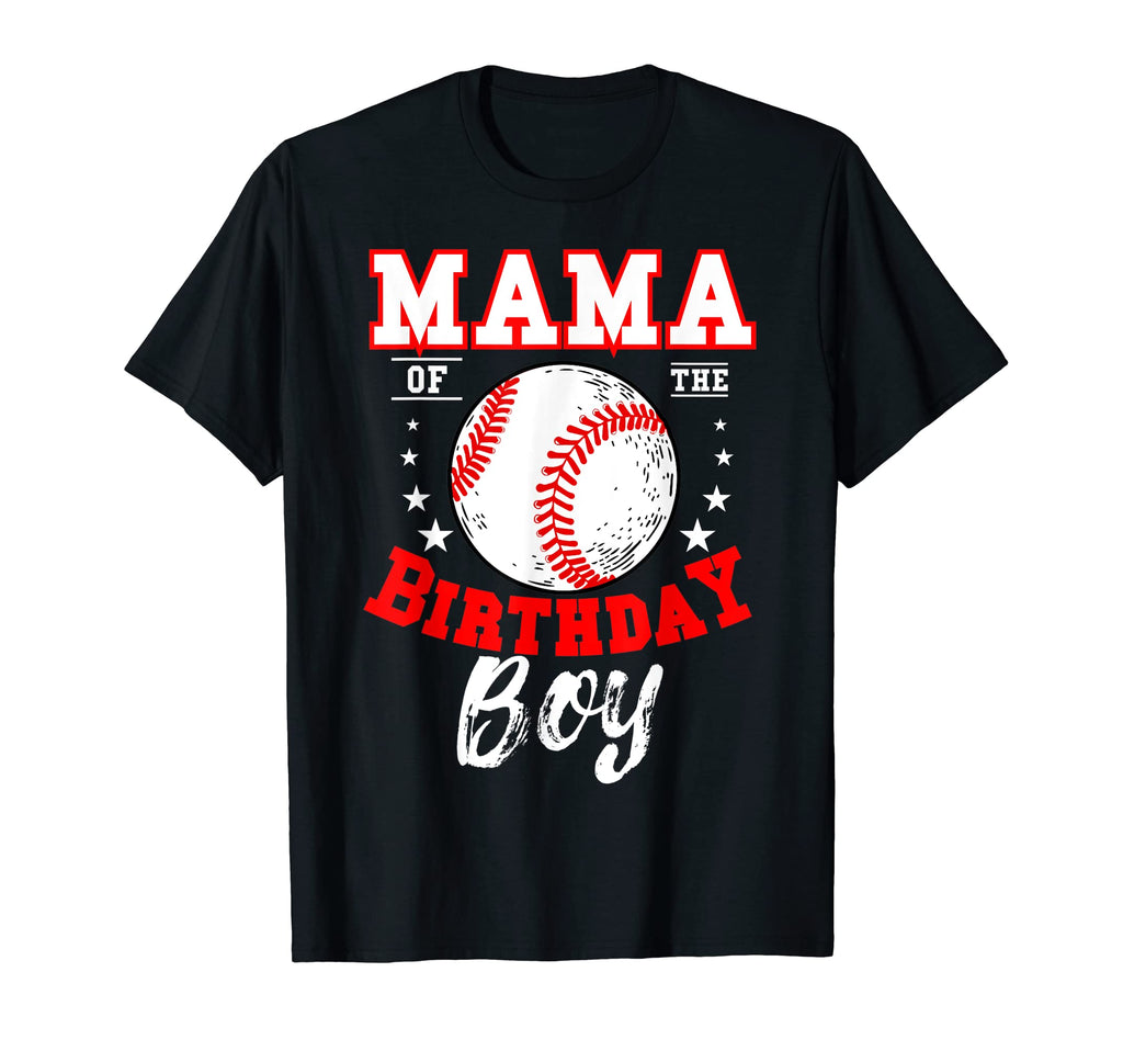 Mama Birthday Baseball Theme Bday T-Shirt - Graphic Print Unisex - T-Shirt, Sweatshirt, Hoodie