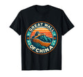 Great Wall China Souvenir Sunset Sun T-Shirt - Custom Art Print for Adults - T-Shirt, Sweatshirt, Hoodie