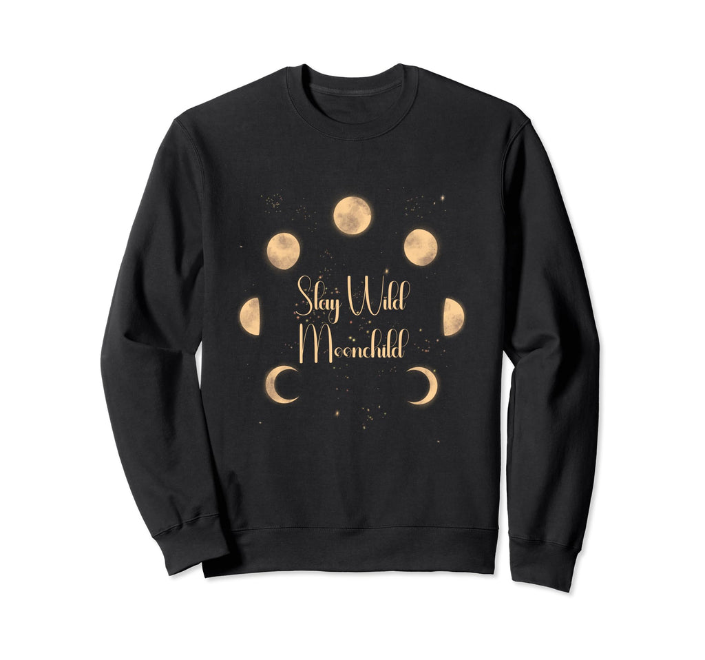 Stay Wild Moon Child Gift Peace Sweatshirt - Custom Art Print for Adults - T-Shirt, Sweatshirt, Hoodie