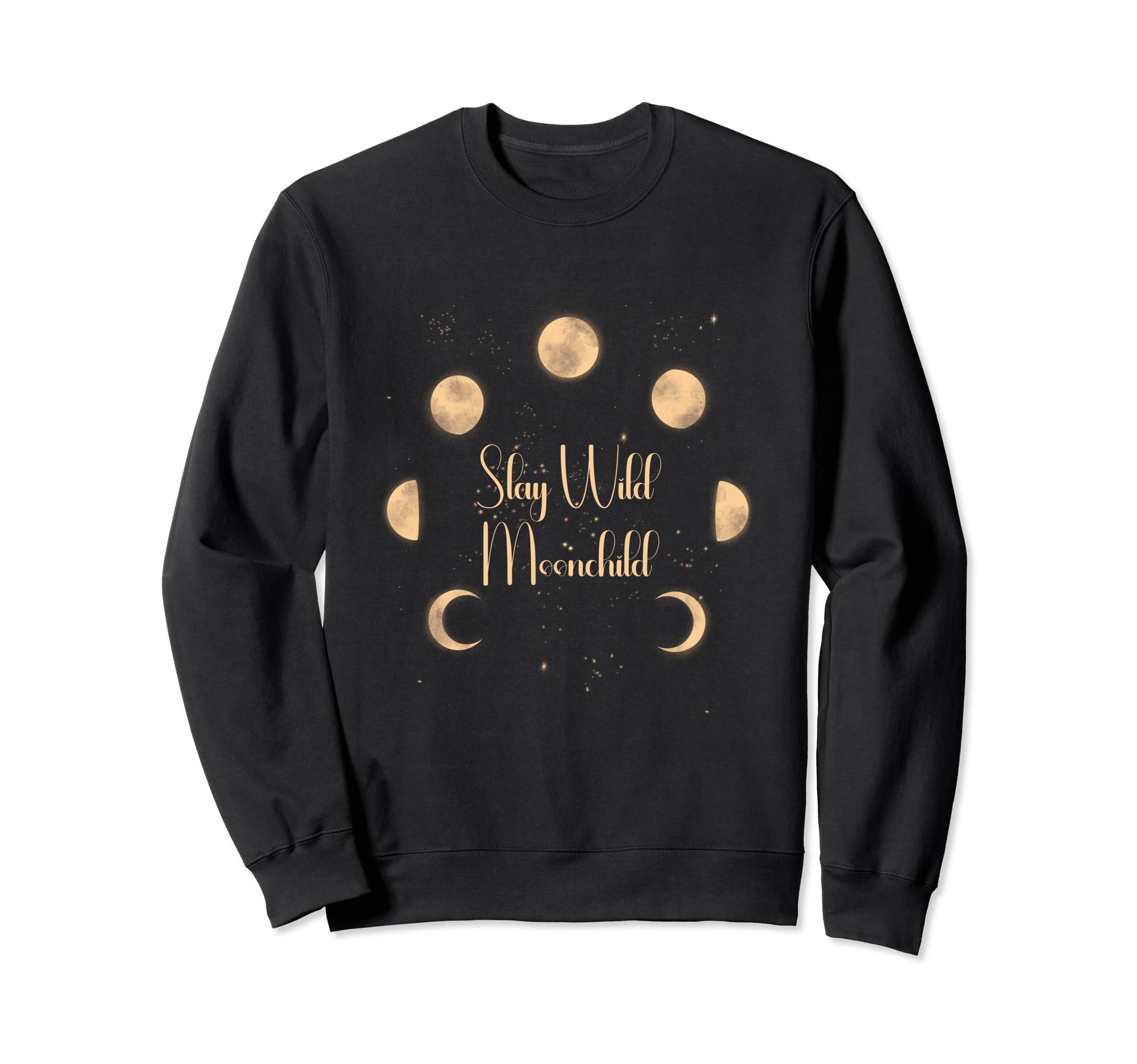 Stay Wild Moon Child Gift Peace Sweatshirt - Custom Art Print for Adults - T-Shirt, Sweatshirt, Hoodie