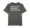 Smoke Meat Drink Beer Pet Dog Bbq T-Shirt - Novelty Apparel Men Women - T-Shirt, Sweatshirt, Hoodie