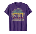24Th Birthday 24 Year Old Est 2001 T-Shirt - Novelty Apparel for Adults - T-Shirt, Sweatshirt, Hoodie