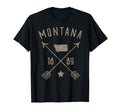 Montana Distressed Home State Map Boho T-Shirt - Trendy Graphic Men Women - T-Shirt, Sweatshirt, Hoodie
