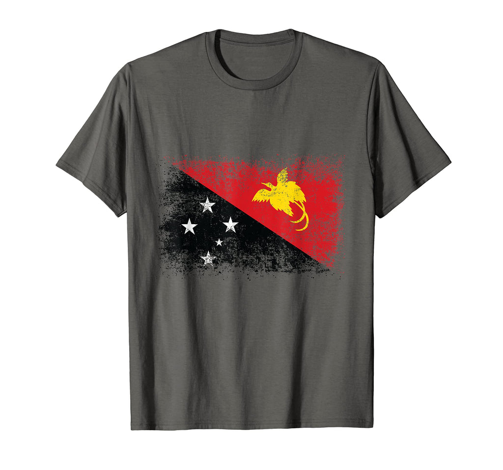 Papua New Guinea Distressed Flag T-Shirt - Novelty Apparel for Adults - T-Shirt, Sweatshirt, Hoodie