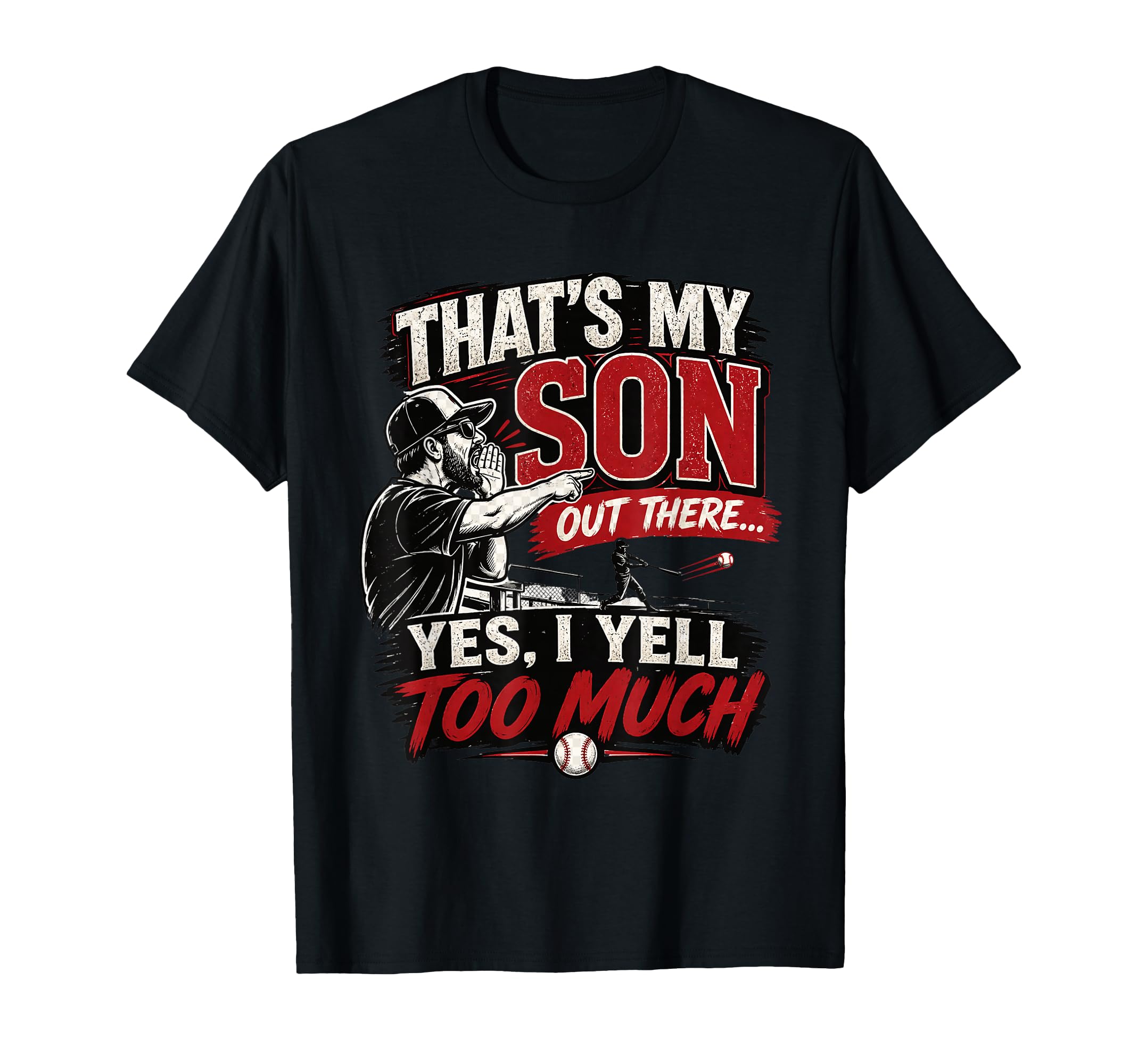 Sports Parent Baseball Gameday Proud T-Shirt - Novelty Apparel for Adults - T-Shirt, Sweatshirt, Hoodie